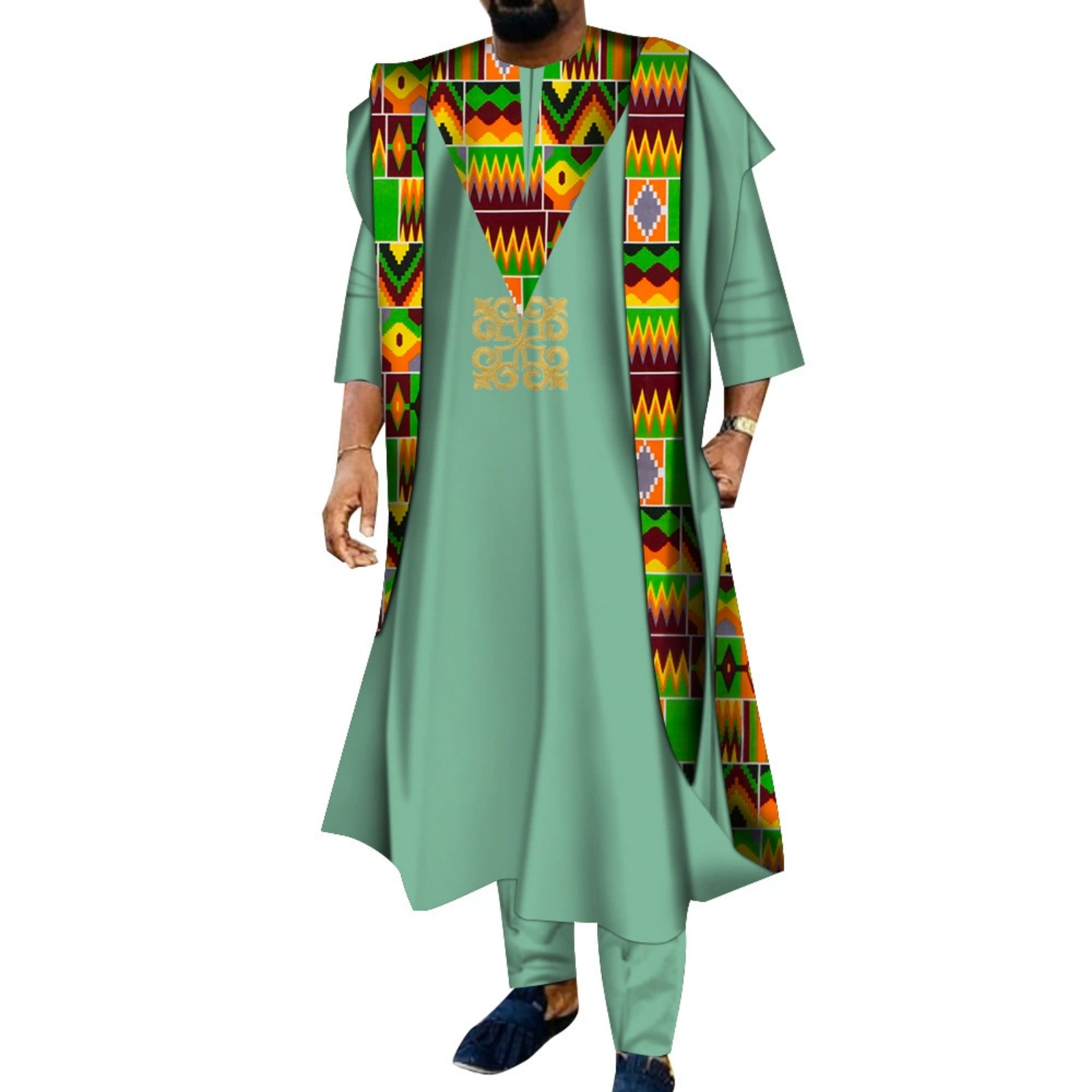 3 Piece African Embroidered Me - đánh giá và giá Boubou Men Africa