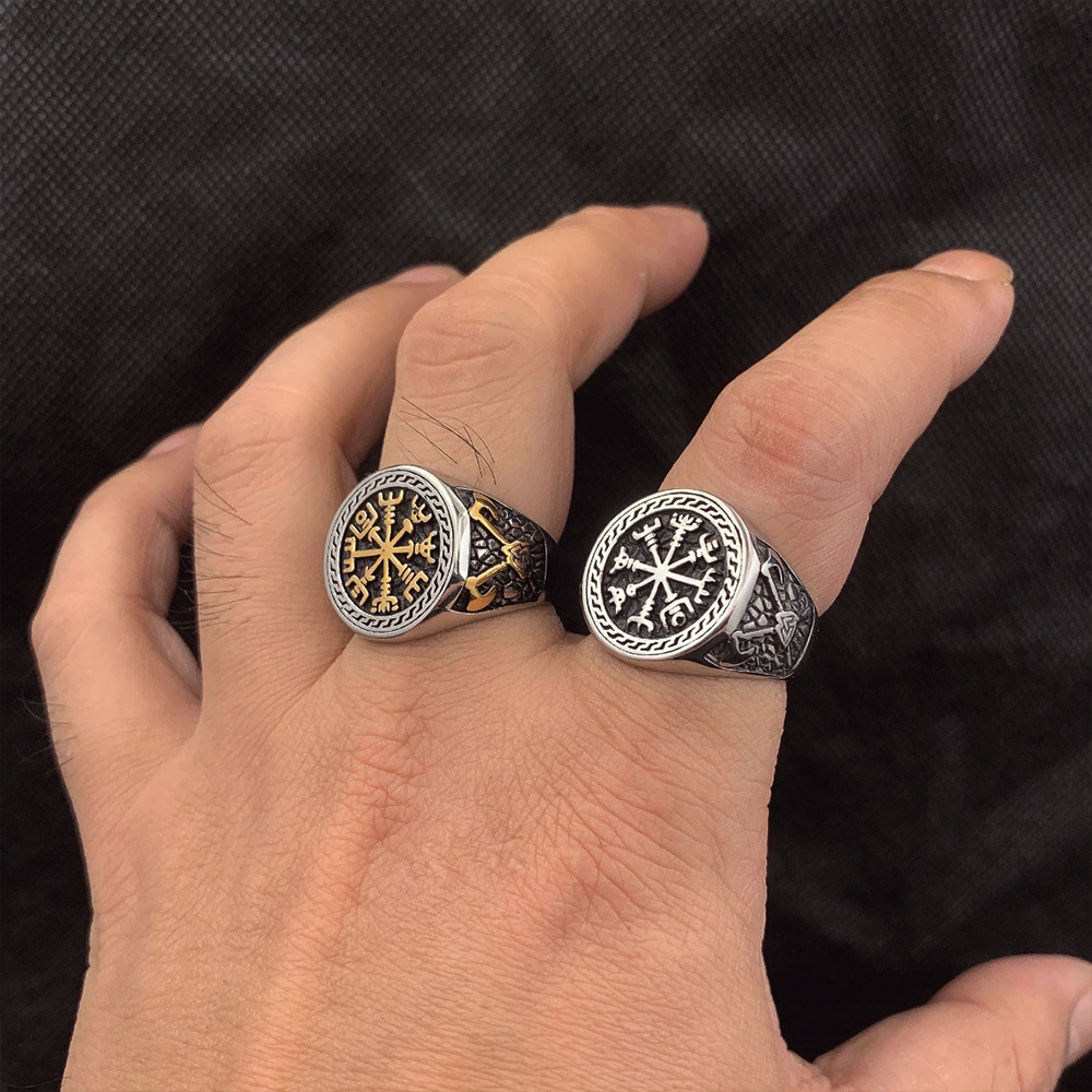 Vintage Viking Men Rings Stain - đánh giá và giá Ethnic Fashion Men