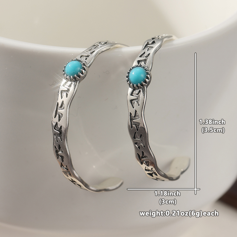 Ethnic Silver Color Blue Stone - đánh giá và giá Ethnic Wear In Fashion