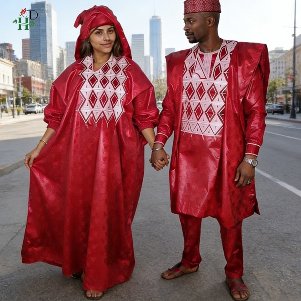 2026 Couple Maching African Dr - đánh giá và giá Boubou Men Africa