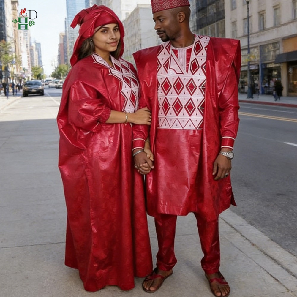 2026 Couple Maching African Dr - đánh giá và giá Boubou Men Africa