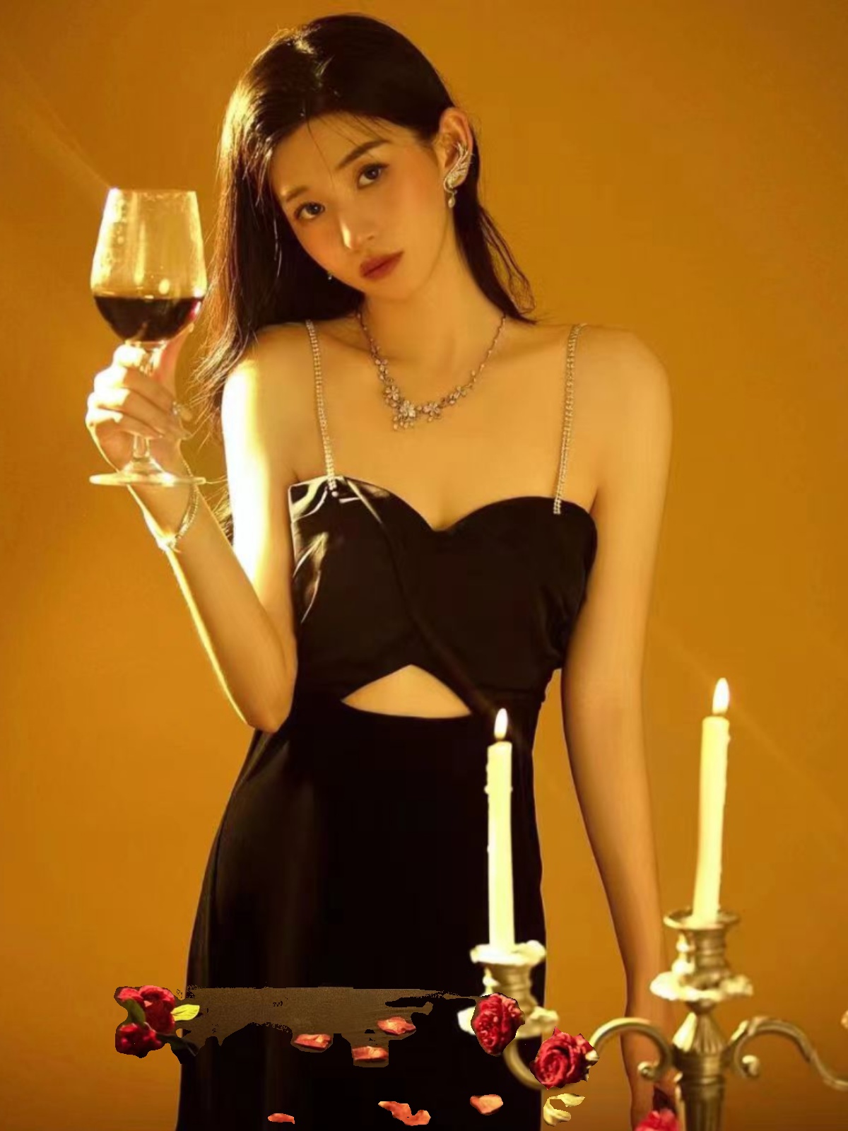 Sexy Backless Strap Dress Phot - đánh giá và giá Ethnic Wear In Fashion