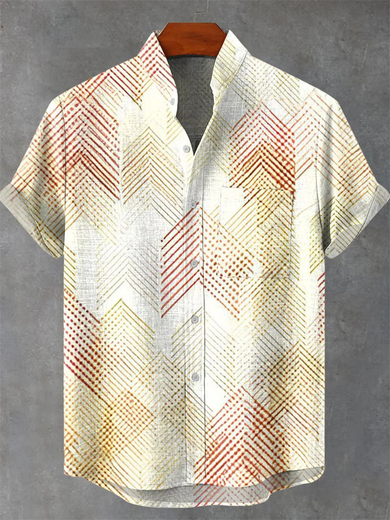 Retro men's linen shirt with e - đánh giá và giá Ethnic Wear Men'S Fashion