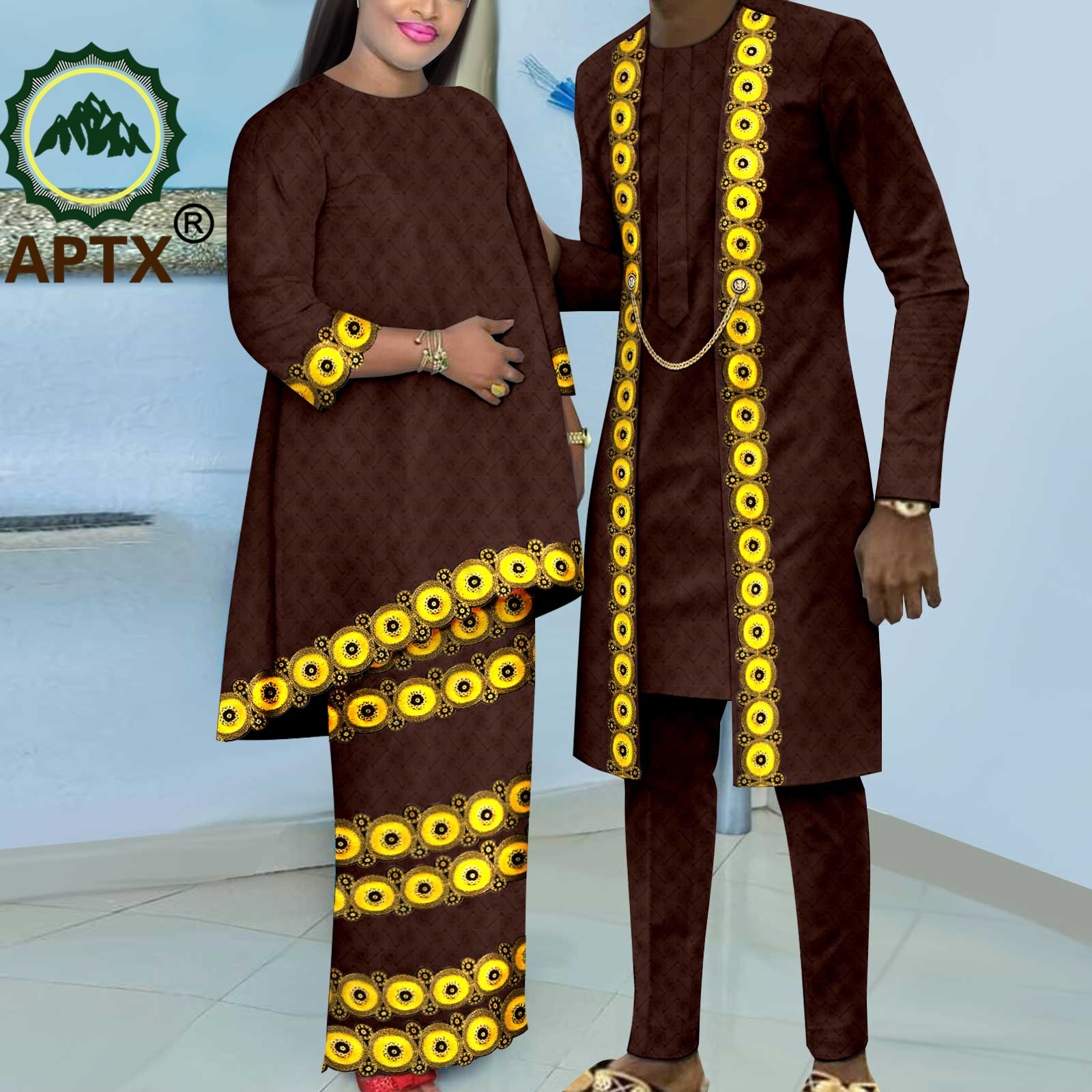 African Couple Clothes Women B - đánh giá và giá Boubou Men Africa