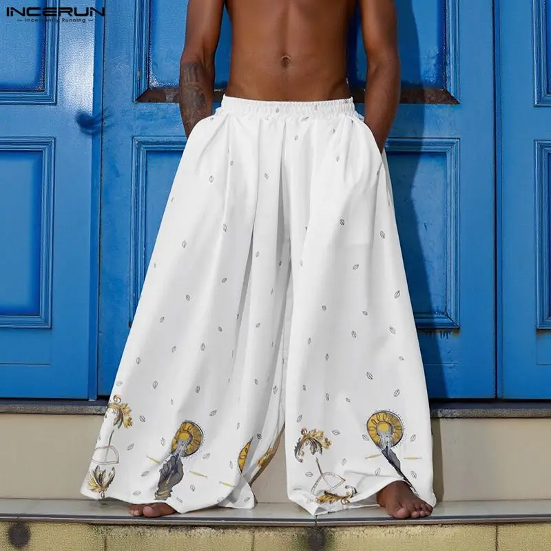 INCERUN Men Wide Leg Pants Pri - đánh giá và giá Ethnic Fashion Men