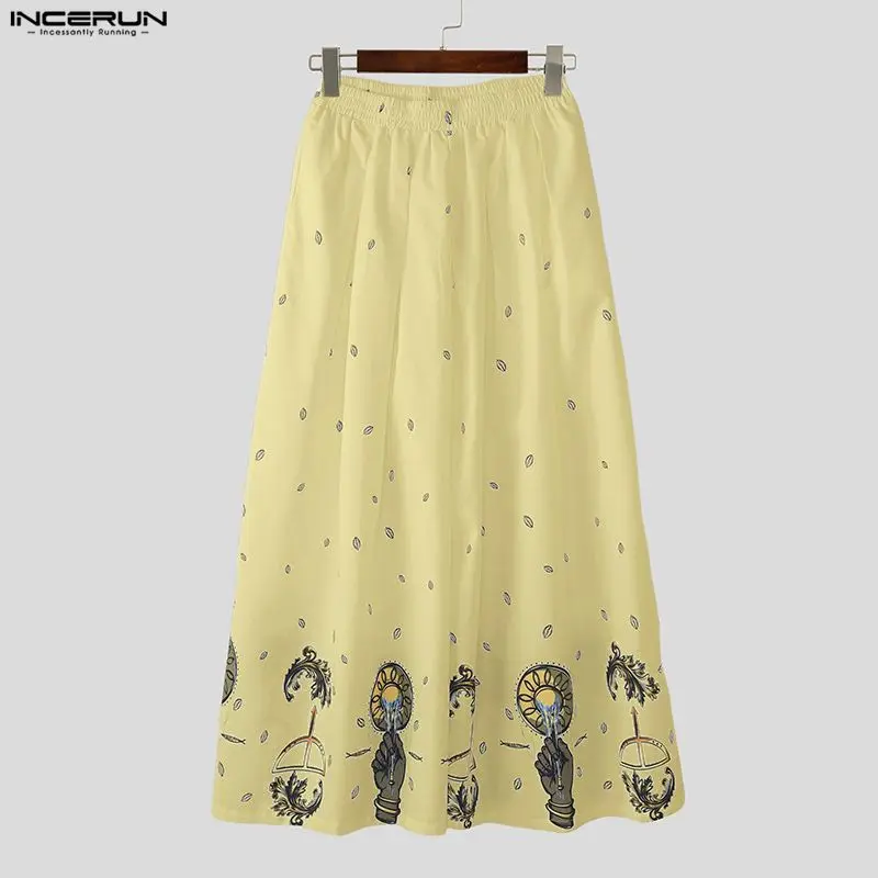 INCERUN Men Wide Leg Pants Pri - đánh giá và giá Ethnic Fashion Men