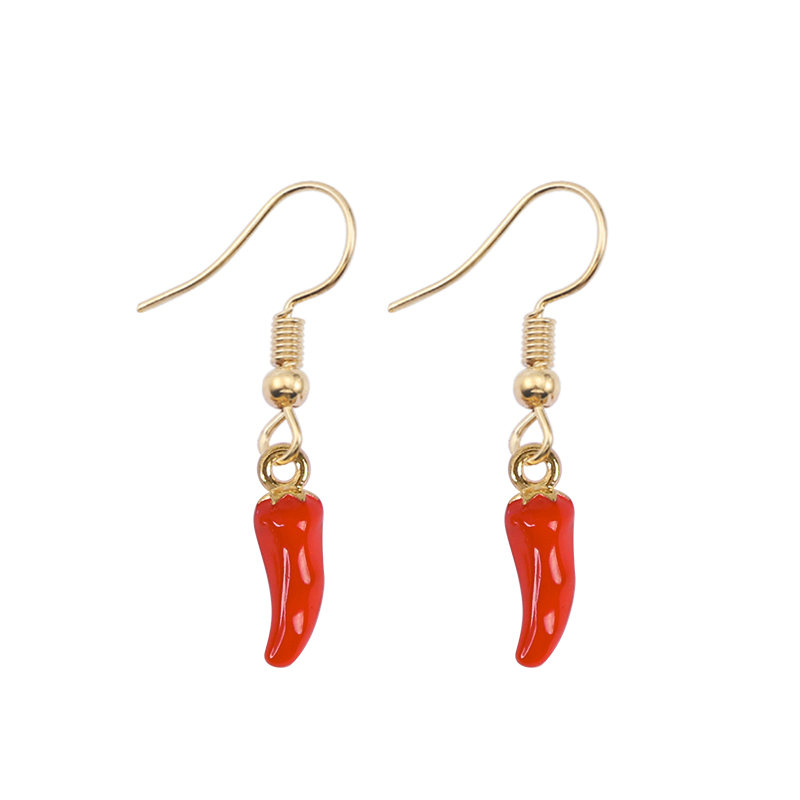Cute Red Pepper Earrings Pendi - đánh giá và giá Ethnic Fashion Sale