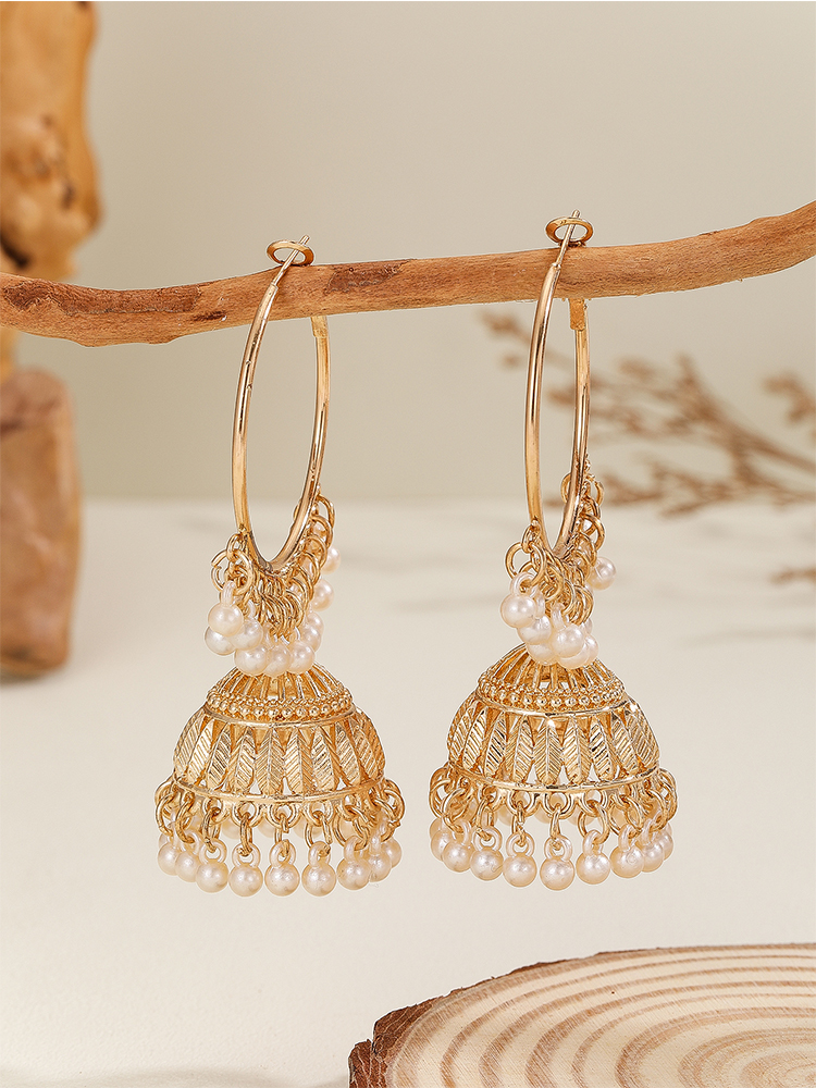 1 Pair of Fashionable Hoop Ear - đánh giá và giá Ethnic Wear In Fashion