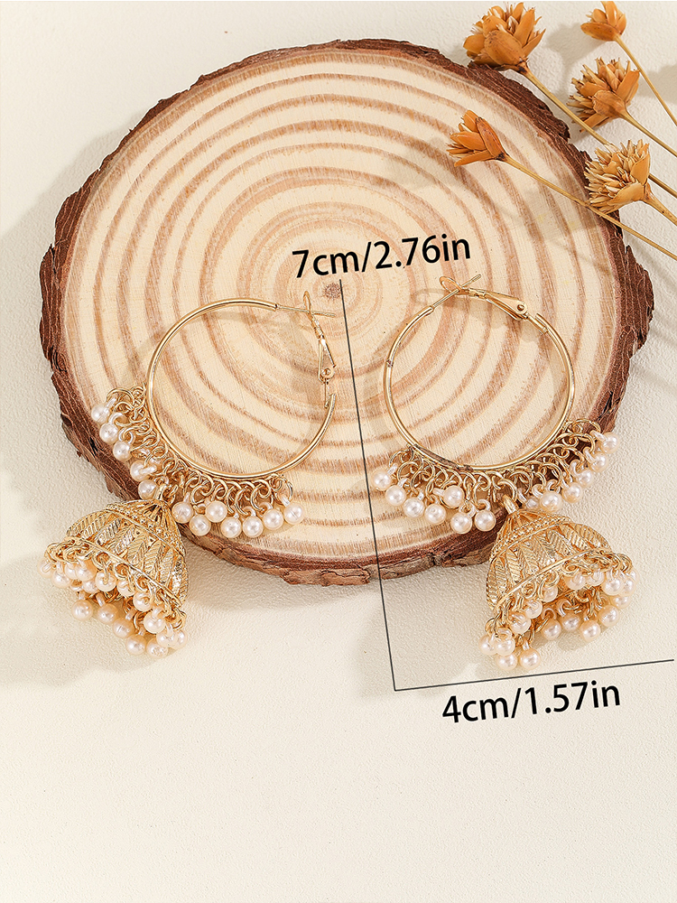 1 Pair of Fashionable Hoop Ear - đánh giá và giá Ethnic Wear In Fashion