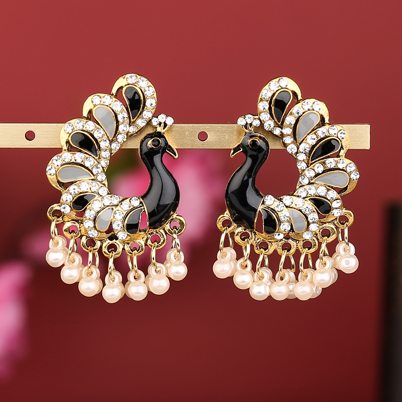 Cross-border earrings, peacock - đánh giá và giá Ethnic Fashion Sale