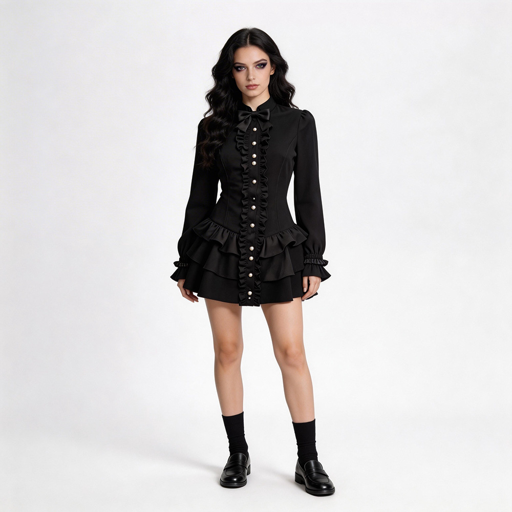 Black Gothic Short Skirt Hallo - đánh giá và giá Ethnic Wear In Fashion