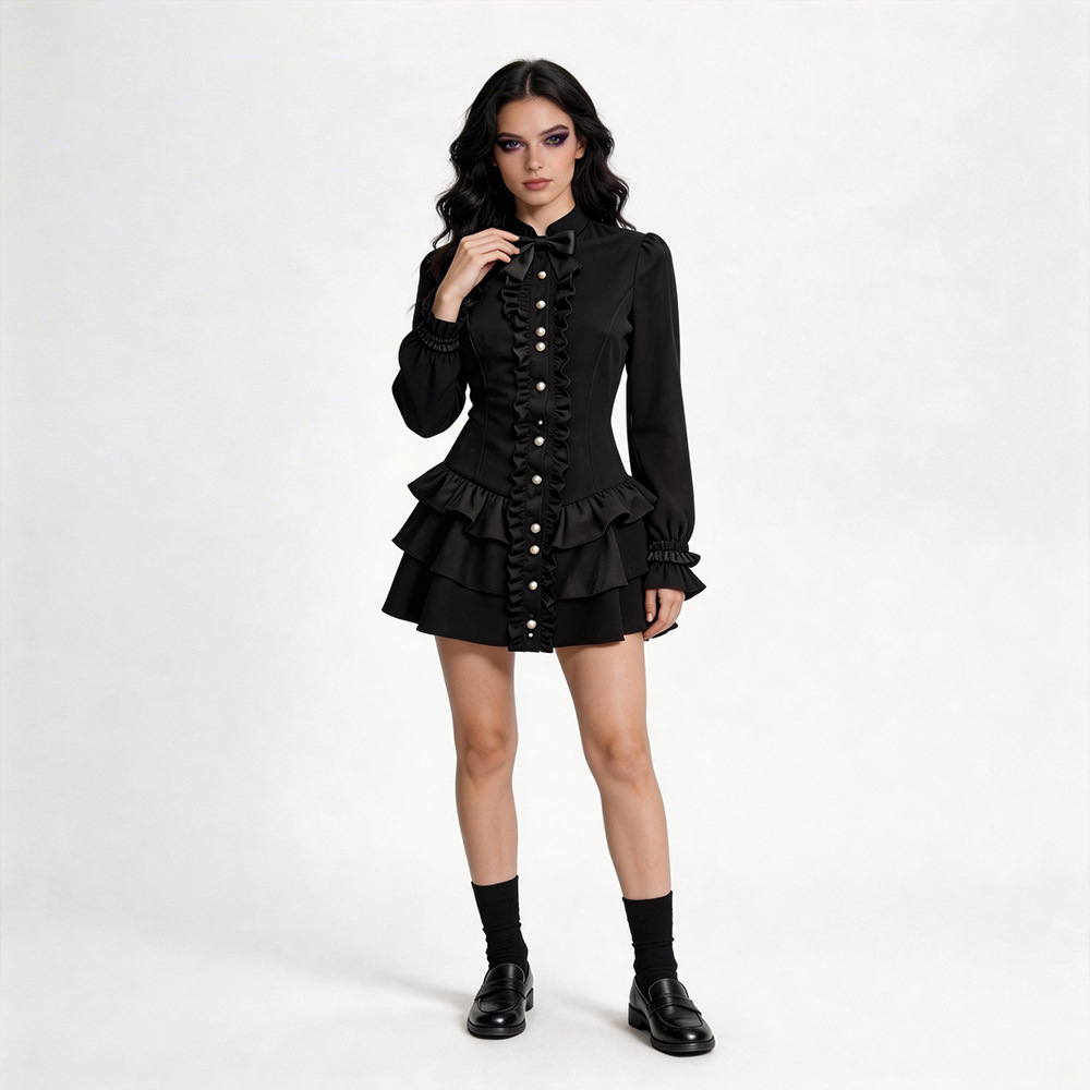 Black Gothic Short Skirt Hallo - đánh giá và giá Ethnic Wear In Fashion