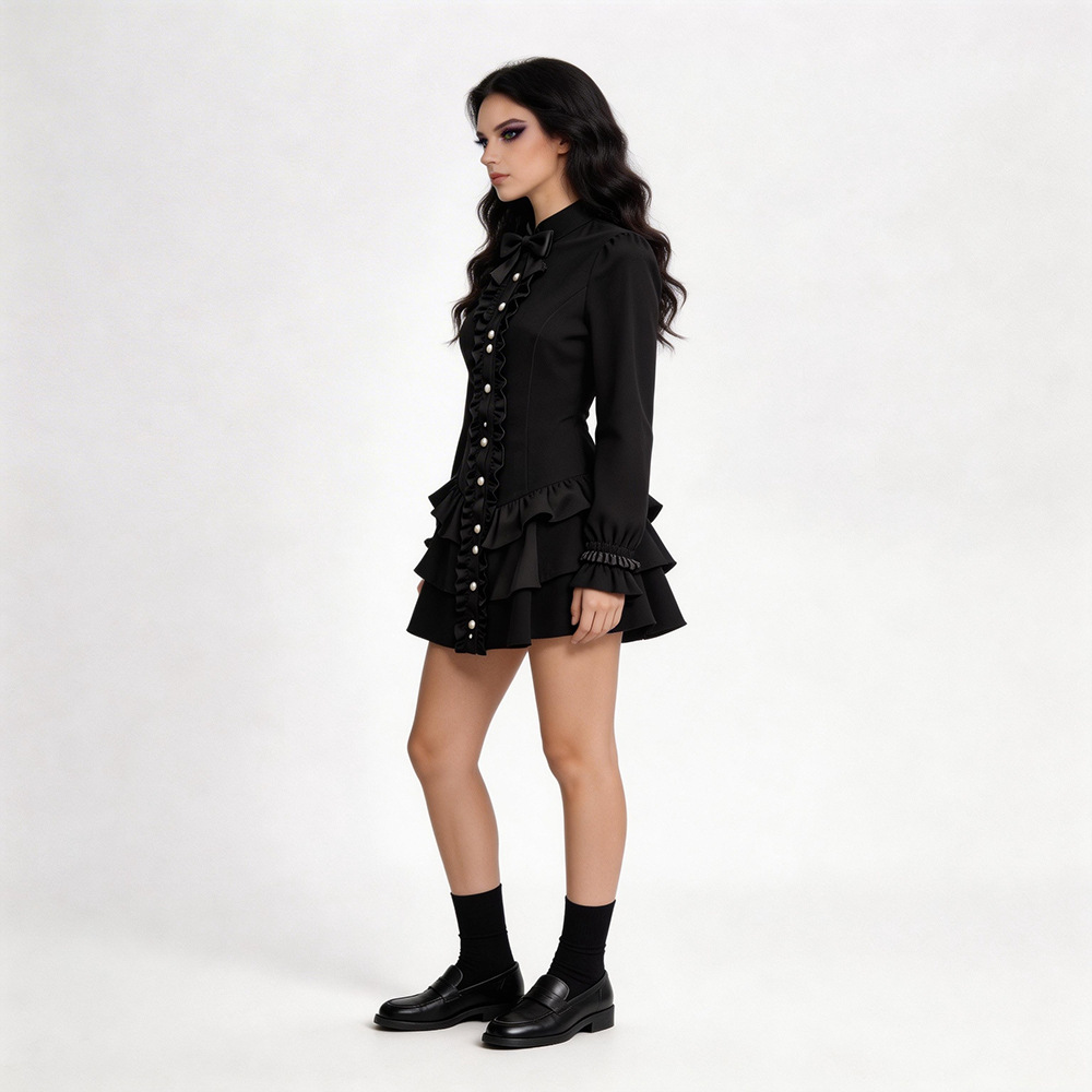 Black Gothic Short Skirt Hallo - đánh giá và giá Ethnic Wear In Fashion