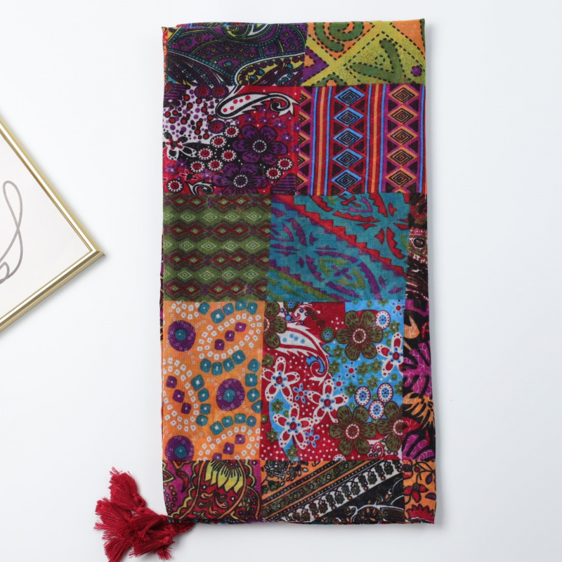 Ethnic Geometric Patchwork Bal - đánh giá và giá Ethnic Fashion Sale