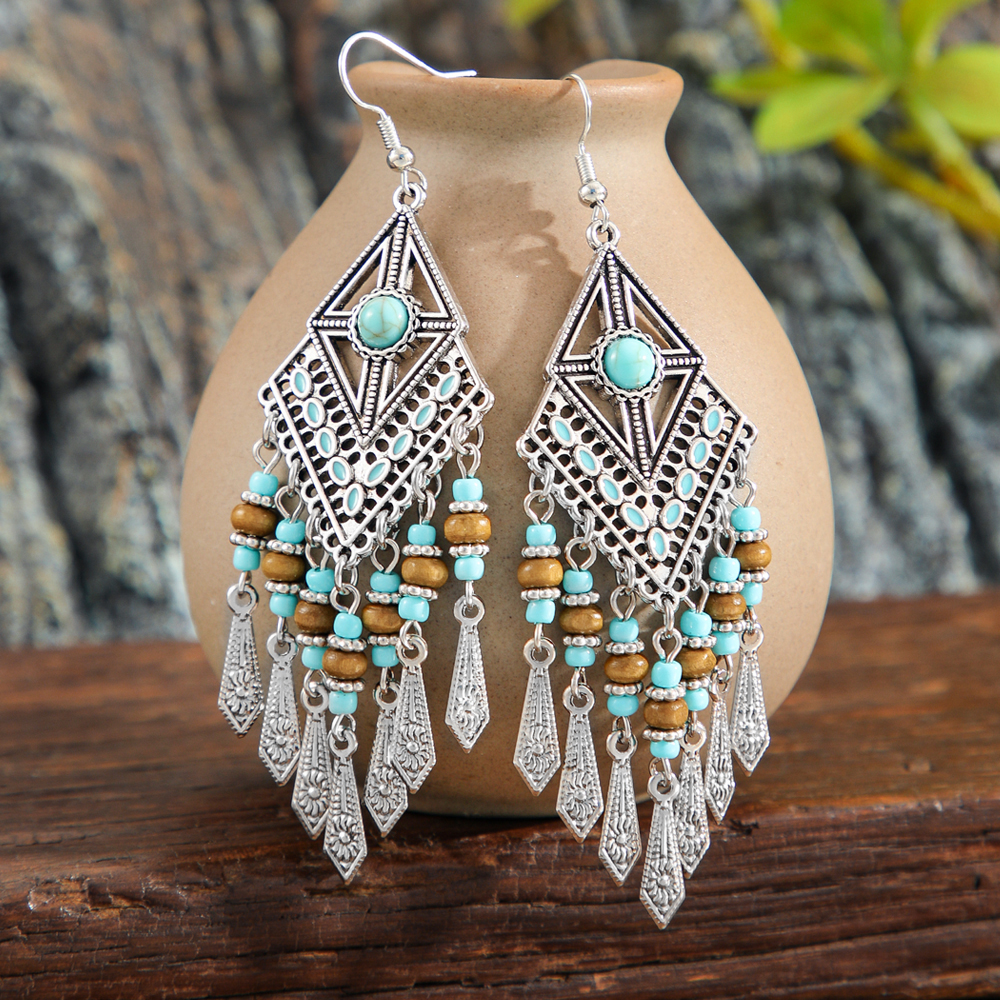 Ethnic Style Dangle Earrings F - đánh giá và giá Ethnic Wear In Fashion